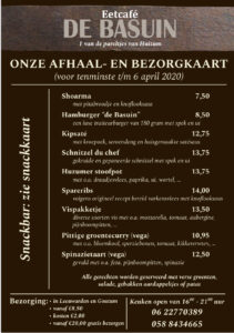 afhaal & bezorgkaart